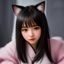 评论用户路过的猫头像，女性，长发，猫耳饰品